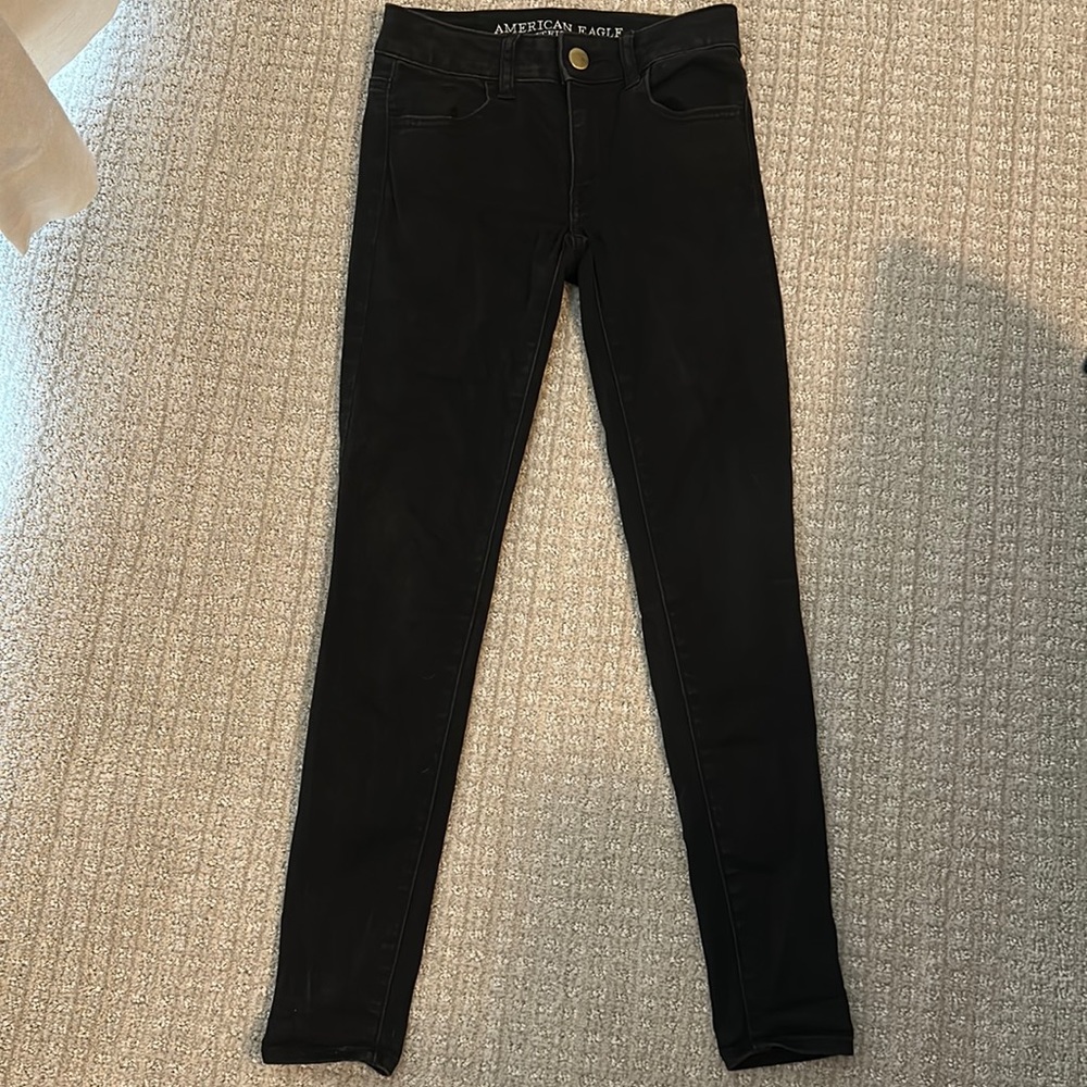 American eagle black skinny jeans